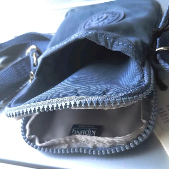 Kipling TALLY brand new mobile phone bag crossbody bag haze blue - Picture 5 of 6